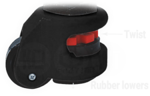 Leveling castors black 1