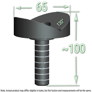 M – 130° V-Adjust Support | K16
