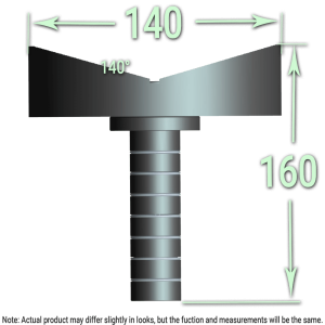 L – 140° V-Adjust Support | K28