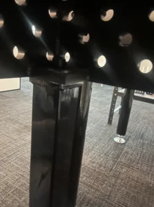 how to attach welding table legs 1