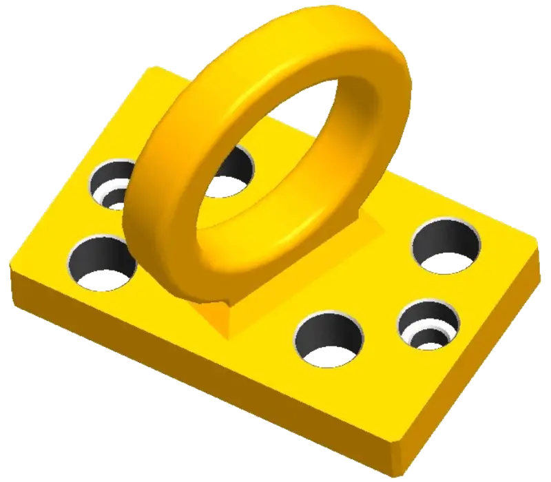 Lifting lug for welding tables