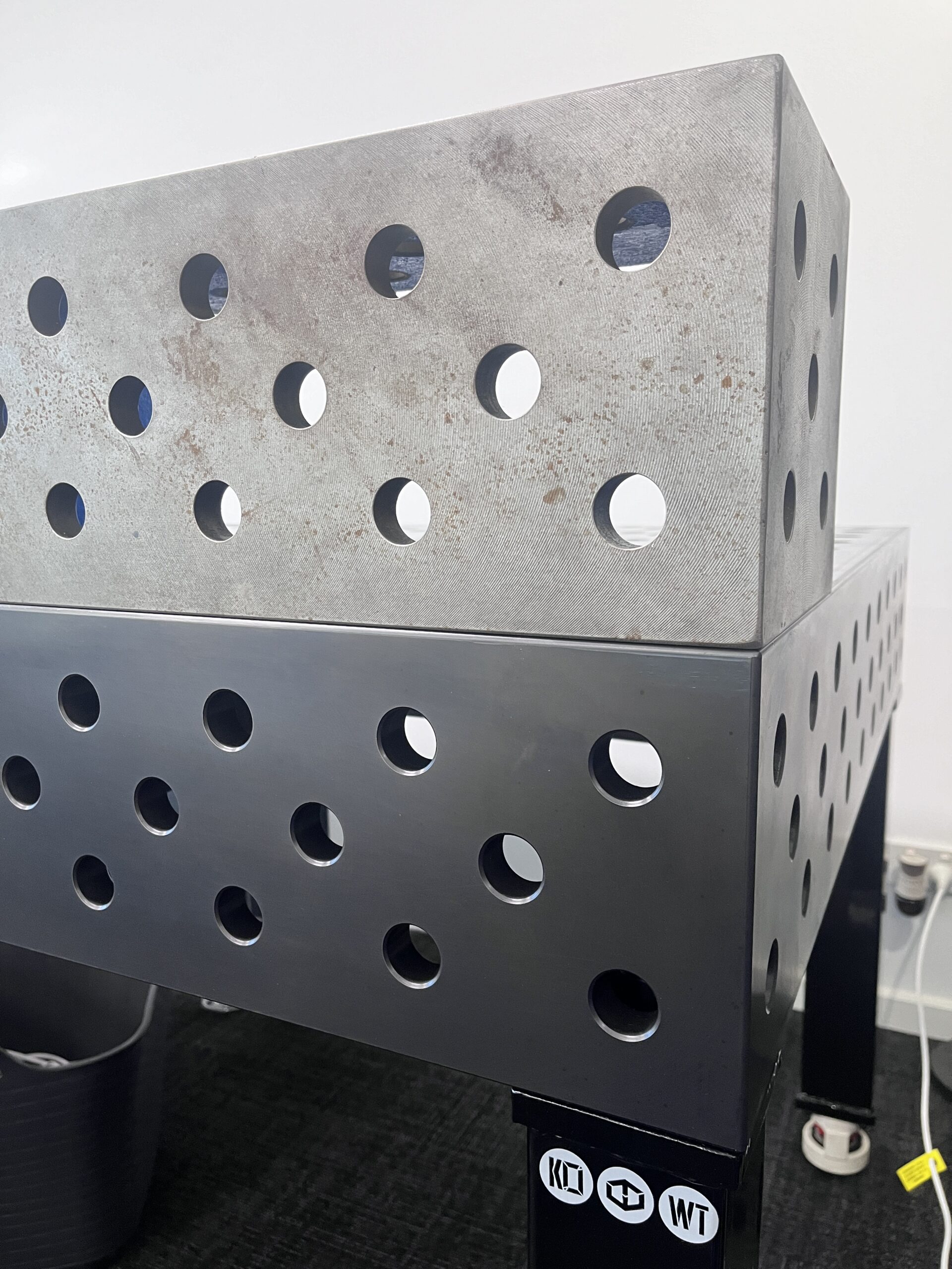 Nitride treated welding table vs untreated